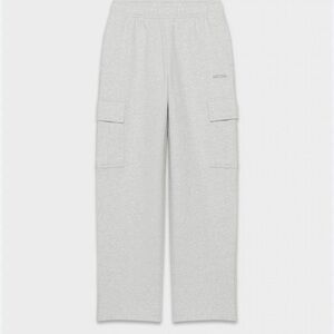 Aritzia Heather Cloud White Cargo Pants